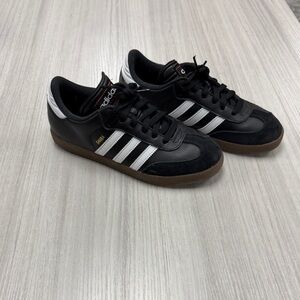 Adidas Men's Black and White Samba Sneakers
